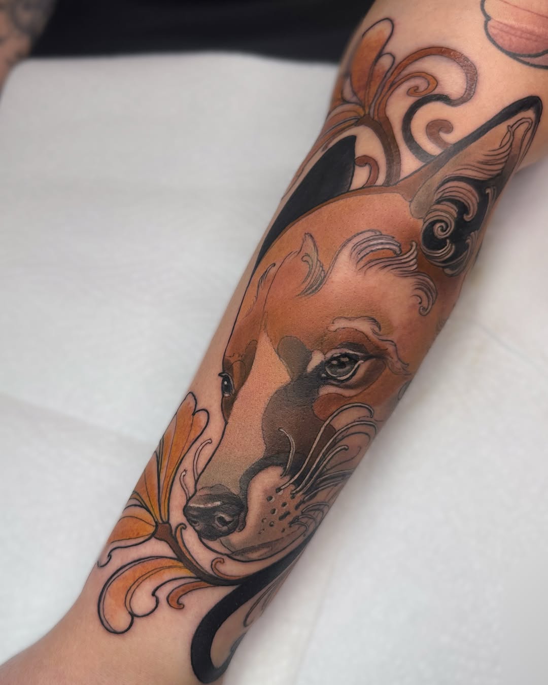 Fuchs-Tattoo von Nadja Stadler